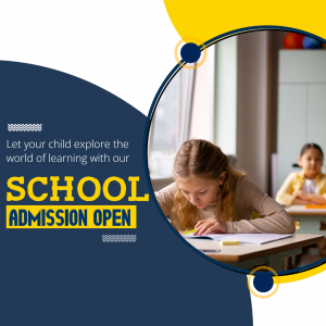 School Admission Open Advertisement Poster For X