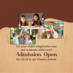 Primary School Admission Open 2023-24 Graphic For Pinterest