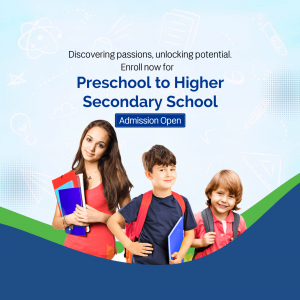 School Admission Open Advertisement Banner For Twitter