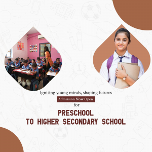 School Admission Flyer Social Media Post For Telegram