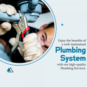 Professional Plumbing Services Promotion Artwork For X