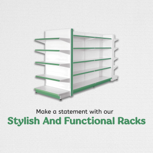 Stylish And Functional Retail Racks Social Media Post For Twitter