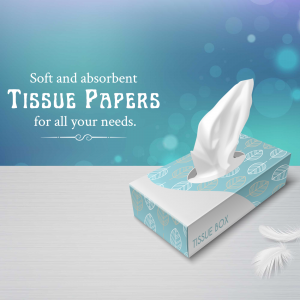 Soft And Absorbent Tissue Papers Advertisement Template For Facebook