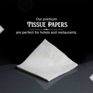 Premium Hotel And Restaurant Tissue Paper Image For Telegram