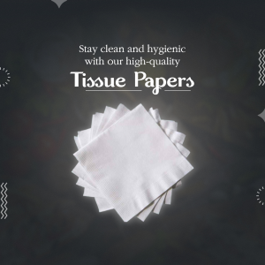 High-Quality Hygiene Tissue Paper Advertisement Template For WhatsApp