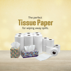 Premium Tissue Paper Collection Flyer For LinkedIn