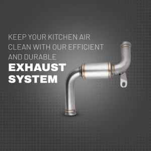 Efficient Stainless Steel Kitchen Exhaust System Advertisement For LinkedIn