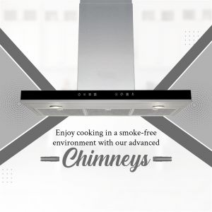 Modern Stainless Steel Kitchen Chimney Banner For Threads