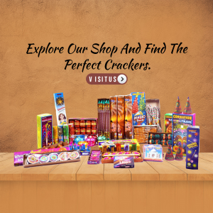 Diwali Fireworks Collection Graphic For Facebook