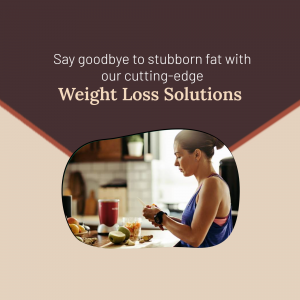Weight Loss Solutions Advertisement Design For Facebook