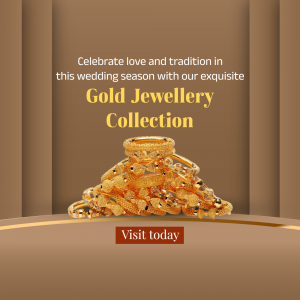 Exquisite Gold Jewellery Collection Advertisement Business Poster For Google Business Profile