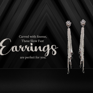 Elegant Silver Tassel Earrings Branding Post For Pinterest