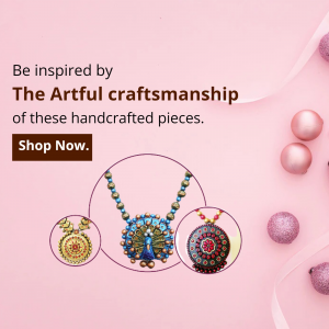 Handcrafted Jewelry Collection Advertisement Banner For Twitter