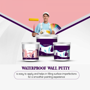 Waterproof Wall Putty Promotion Branding Post For Google Business Profile