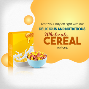 Wholesale Cereal Nutritional Breakfast Advertisement Design For Pinterest