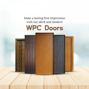Modern WPC Doors Collection Poster For LinkedIn