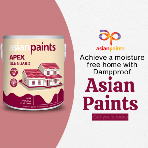 Asian Paints Apex Tile Guard Moisture Solution Advertisement For X