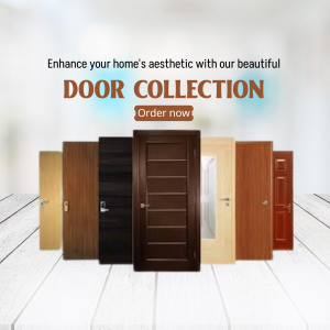 Premium Wooden Door Collection Post For LinkedIn