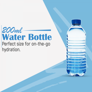 200ml Water Bottle Design For Google Business Profile