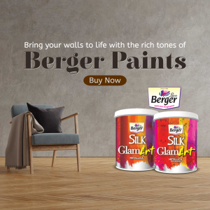 Berger Paints Silk GlamArt Promotion Flyer For Pinterest