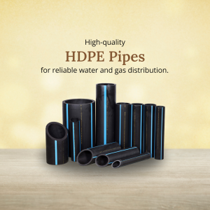 High-Quality HDPE Pipes For Water And Gas Distribution Artwork For Threads