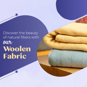 Natural Woolen Fabric Collection Design For Threads