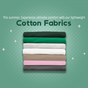Lightweight Summer Cotton Fabrics Branding Post For Facebook