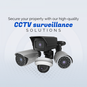 Professional CCTV Surveillance Solutions Social Media Post For Telegram