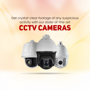 State-of-the-Art CCTV Security Cameras Promotional Banner For LinkedIn