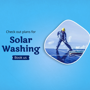 Solar Panel Cleaning Services Advertisement Creative Design For Google Business Profile
