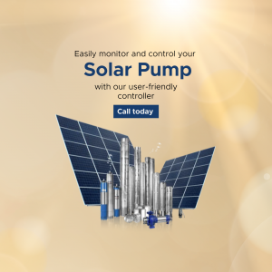 Solar Pump Monitoring And Control System Social Media Post For Twitter