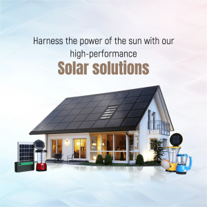 High-Performance Solar Solutions For Homes Poster For Facebook
