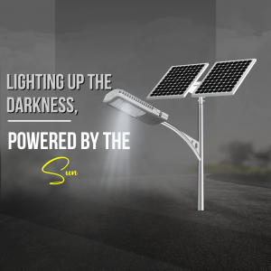 Solar-Powered Street Lighting Solution Business Poster For Instagram