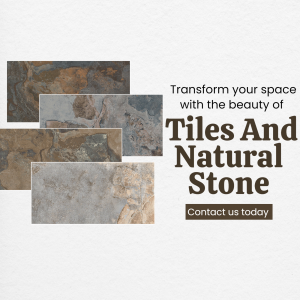 Natural Stone And Tile Design Promotion Poster For Pinterest