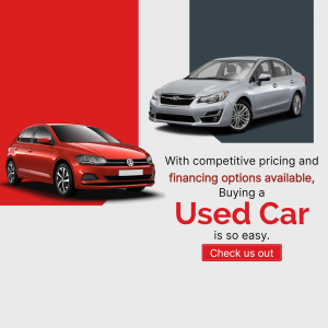 Used Car Financing Promotion Advertisement For Threads