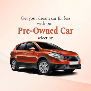 Pre-Owned Car Selection Advertisement Poster For Google Business Profile