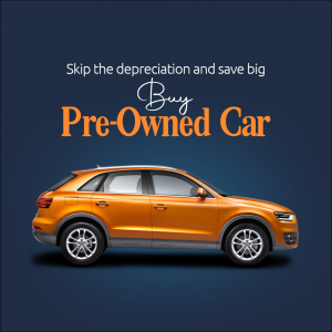 Buy Pre-Owned Car Advertisement Template For LinkedIn