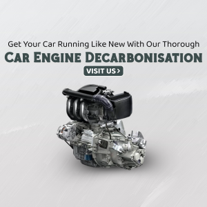 Car Engine Decarbonisation Services Social Media Post For Telegram