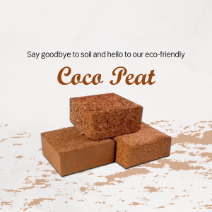 Eco-Friendly Coco Peat Bricks For Gardening Image For Facebook