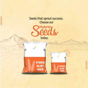 Hybrid Bajra Seeds Advertisement Post For Telegram