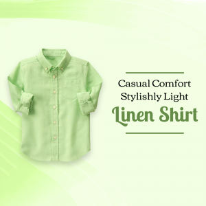 Light Green Linen Casual Shirt Banner For X