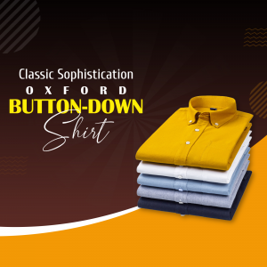 Classic Sophistication Oxford Button-Down Shirt Flyer For Telegram