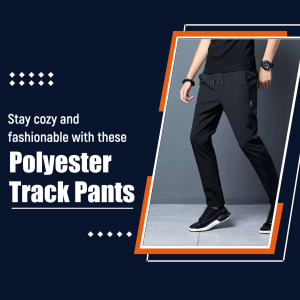 Stylish Polyester Track Pants For Men Image For Threads
