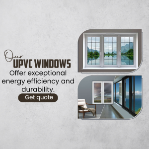 Energy Efficient UPVC Windows Marketing Image For Telegram