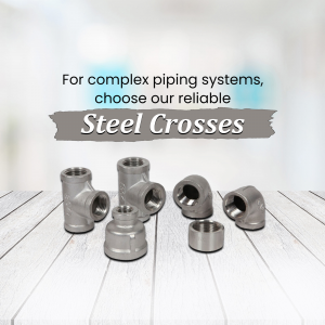 Industrial Steel Pipe Crosses Creative Design For X
