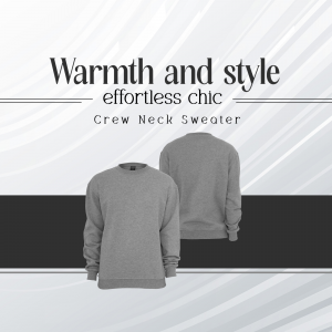 Warmth And Style Crew Neck Sweater Promotional Banner For Threads
