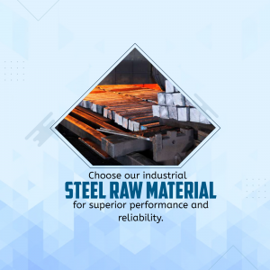 Industrial Steel Raw Material Supply Marketing Image For Pinterest