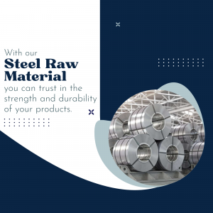 Industrial Steel Raw Material Quality Marketing Image For Telegram