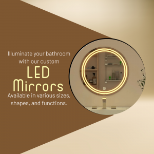 Custom LED Bathroom Mirrors Poster For Google Business Profile