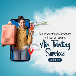 Convenient Air Ticketing Services Image For Telegram